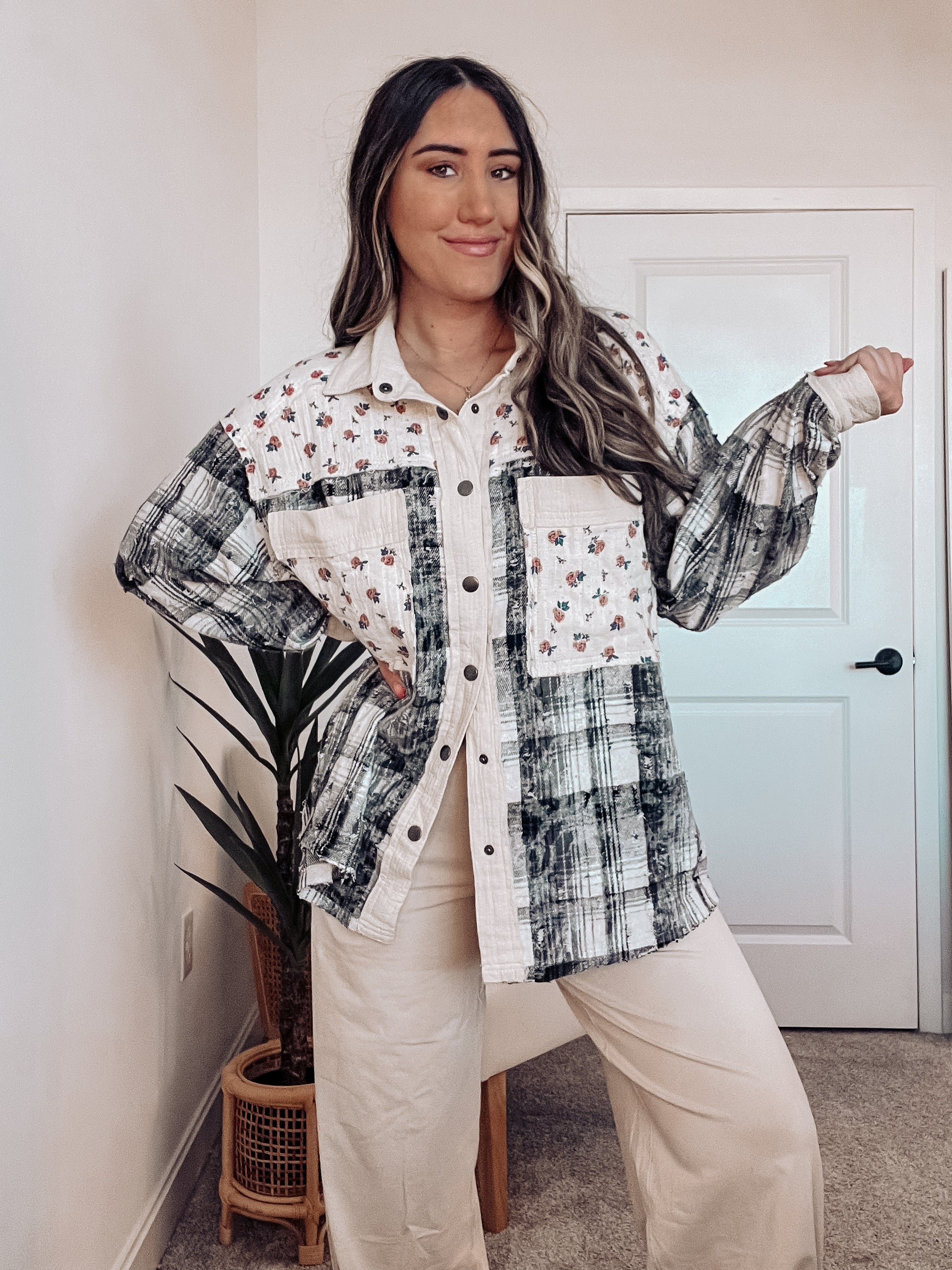 DUST & DAISIES GAUZE TOP