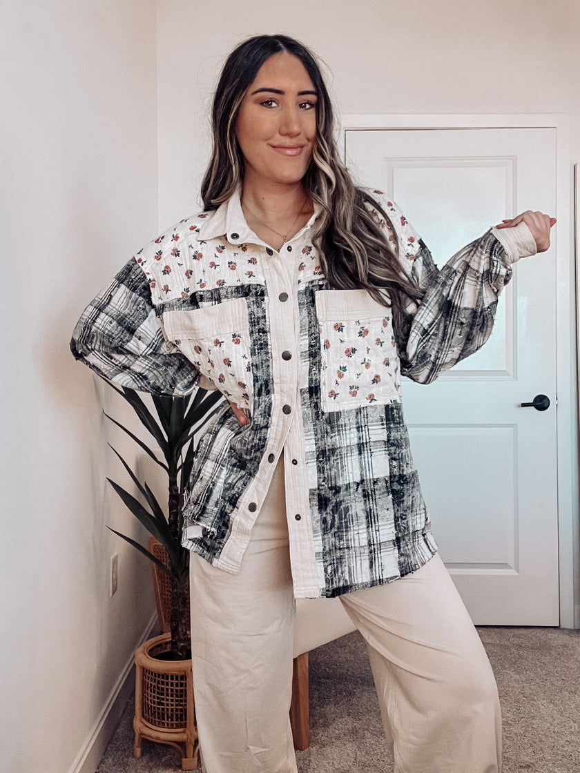 DUST & DAISIES GAUZE TOP