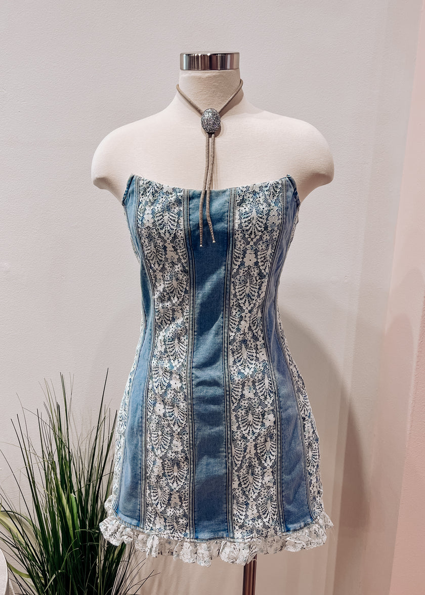 OUTLAW HONEY DENIM DRESS – DASH OF NASH