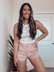 CHOOSIN' TEXAS STUDDED SHORTS