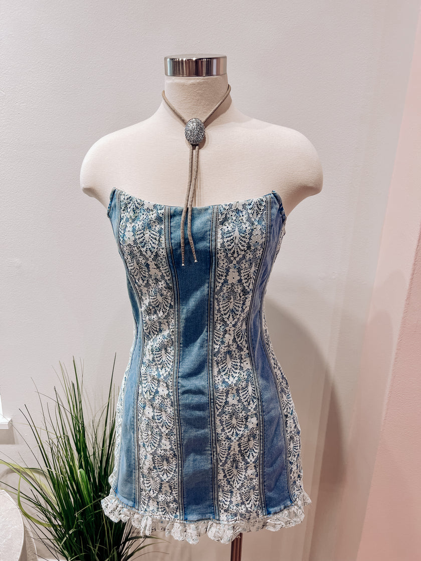 OUTLAW HONEY DENIM DRESS