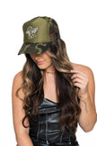 COWBOYS & ANGELS TRUCKER HAT