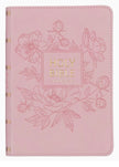 KJV BIBLE COMPACT FAUX LEATHER PINK