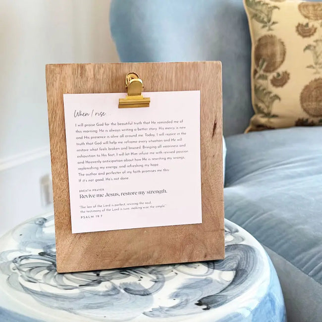 WHEN I RISE & REST GIVE ME JESUS