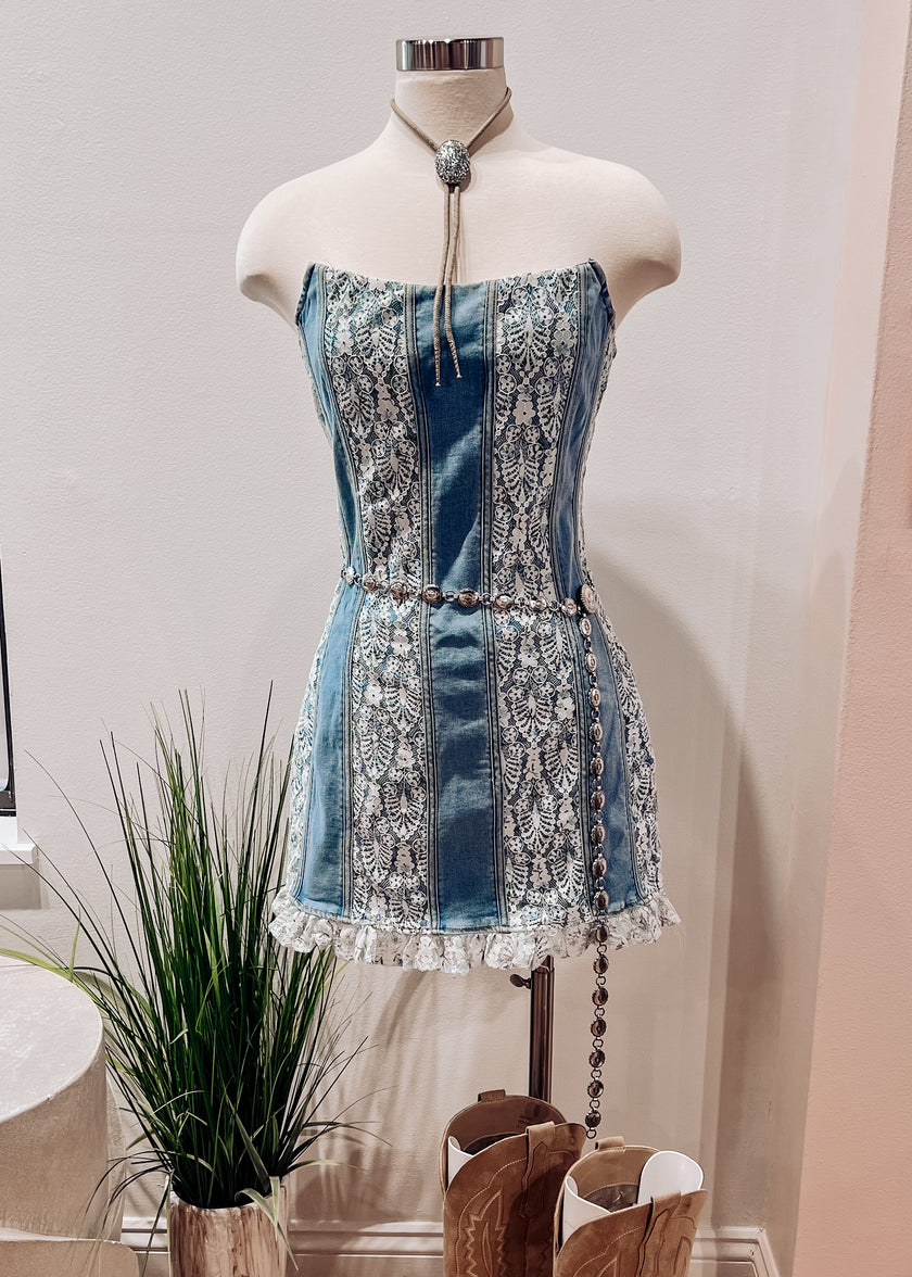 OUTLAW HONEY DENIM DRESS