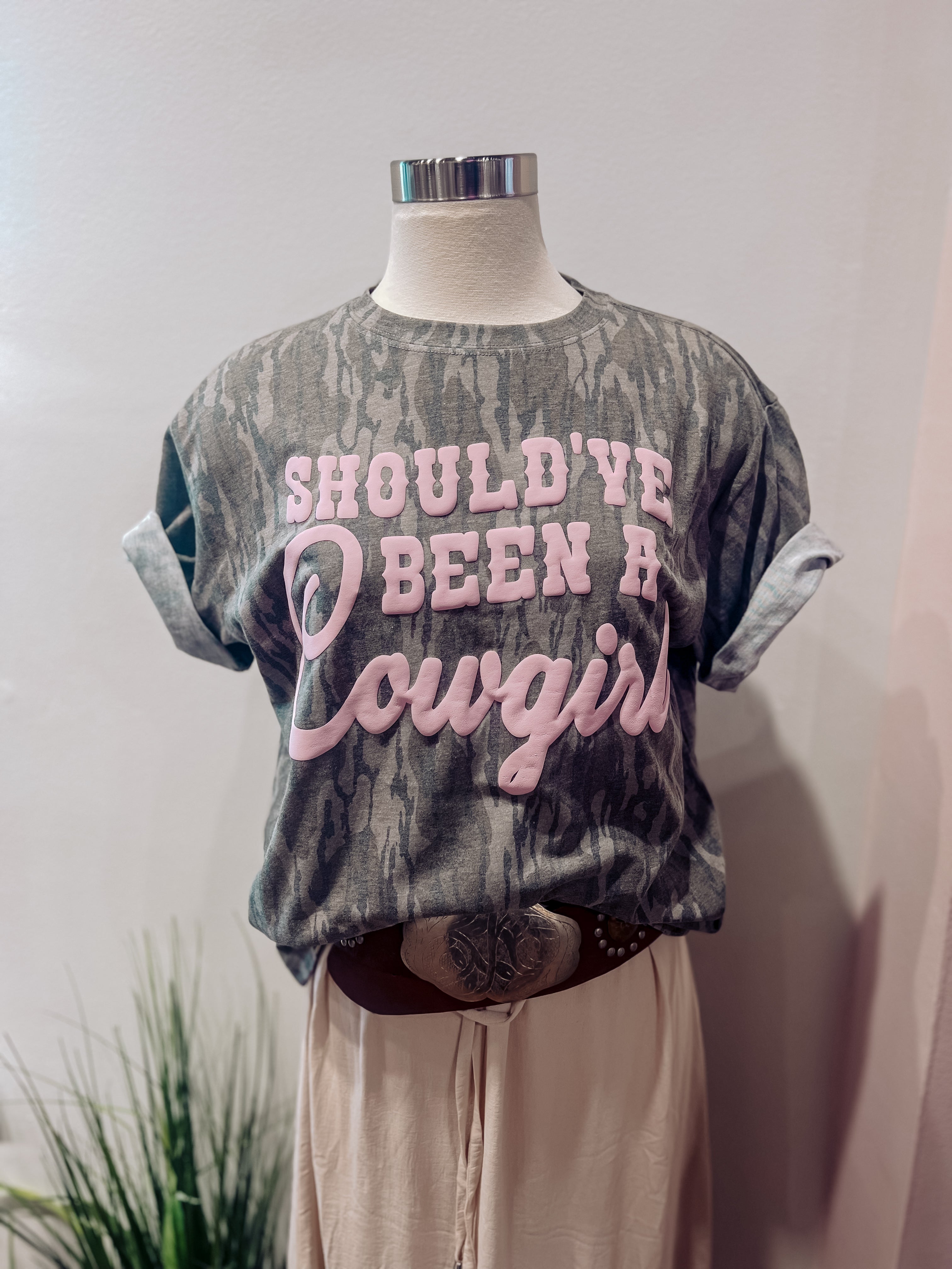 SHOULD'VE BEEN A COWGIRL TEE