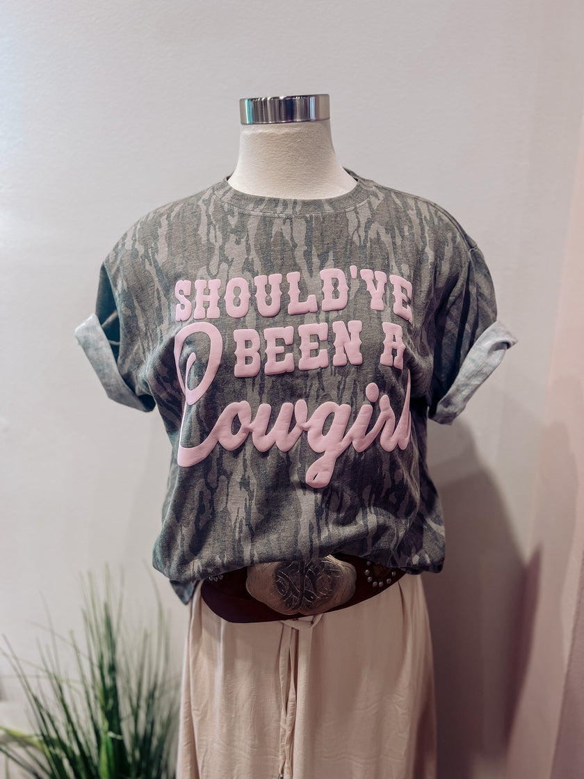 SHOULD'VE BEEN A COWGIRL TEE