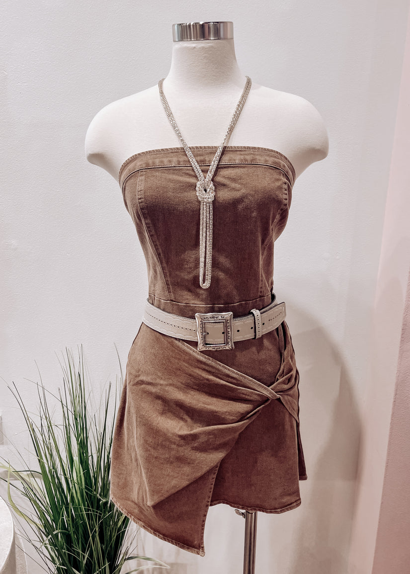 LONE STAR BROWN ROMPER
