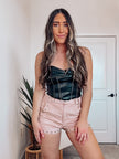 CHOOSIN' TEXAS STUDDED SHORTS