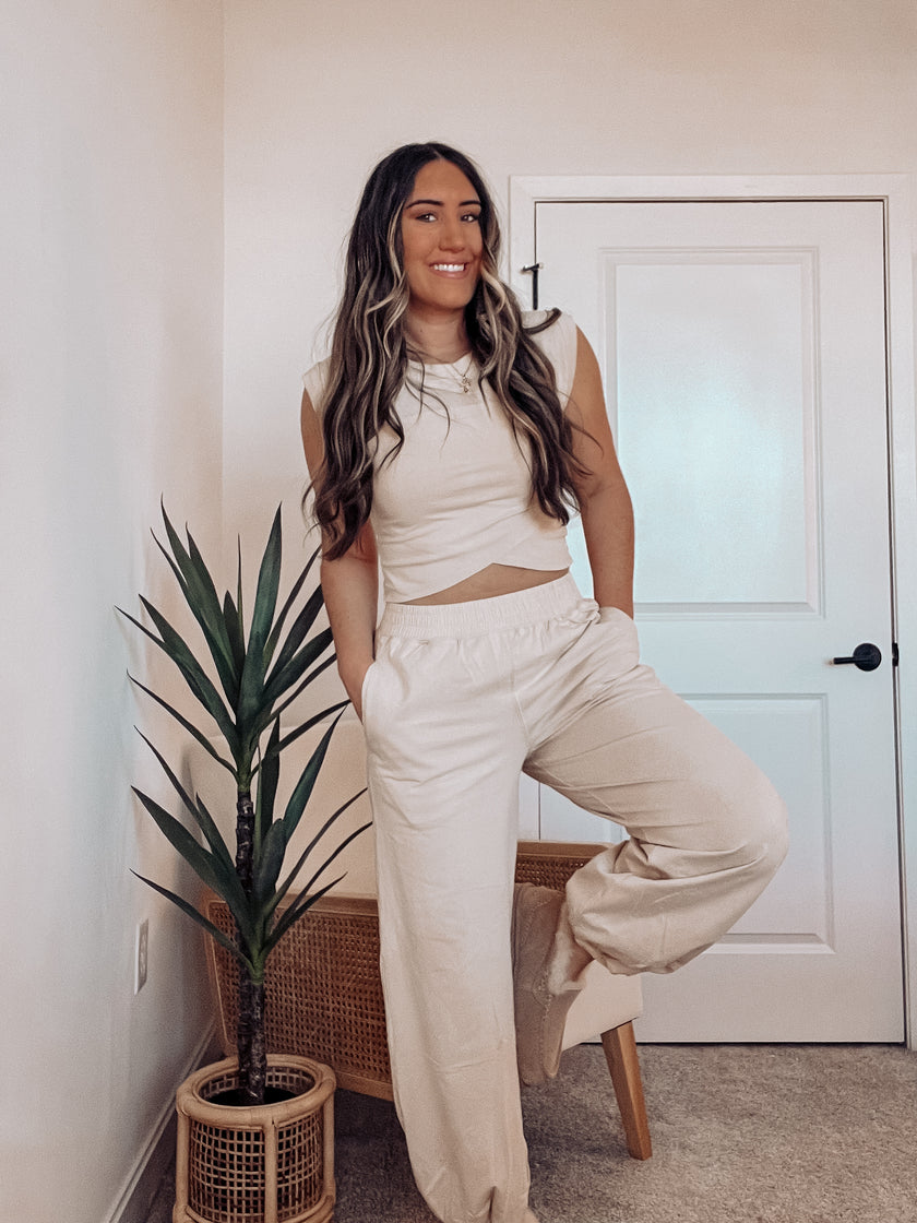 SUNDAY DREAMER TOP ONLY - TAN
