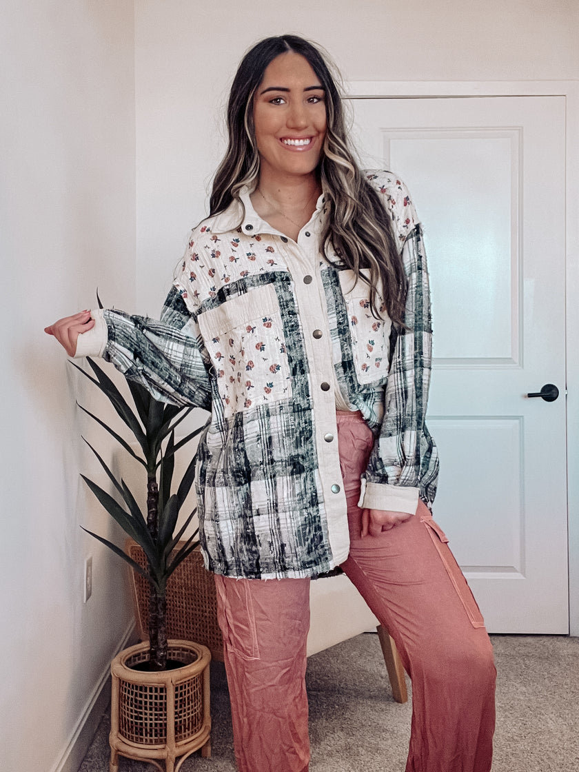 DUST & DAISIES GAUZE TOP