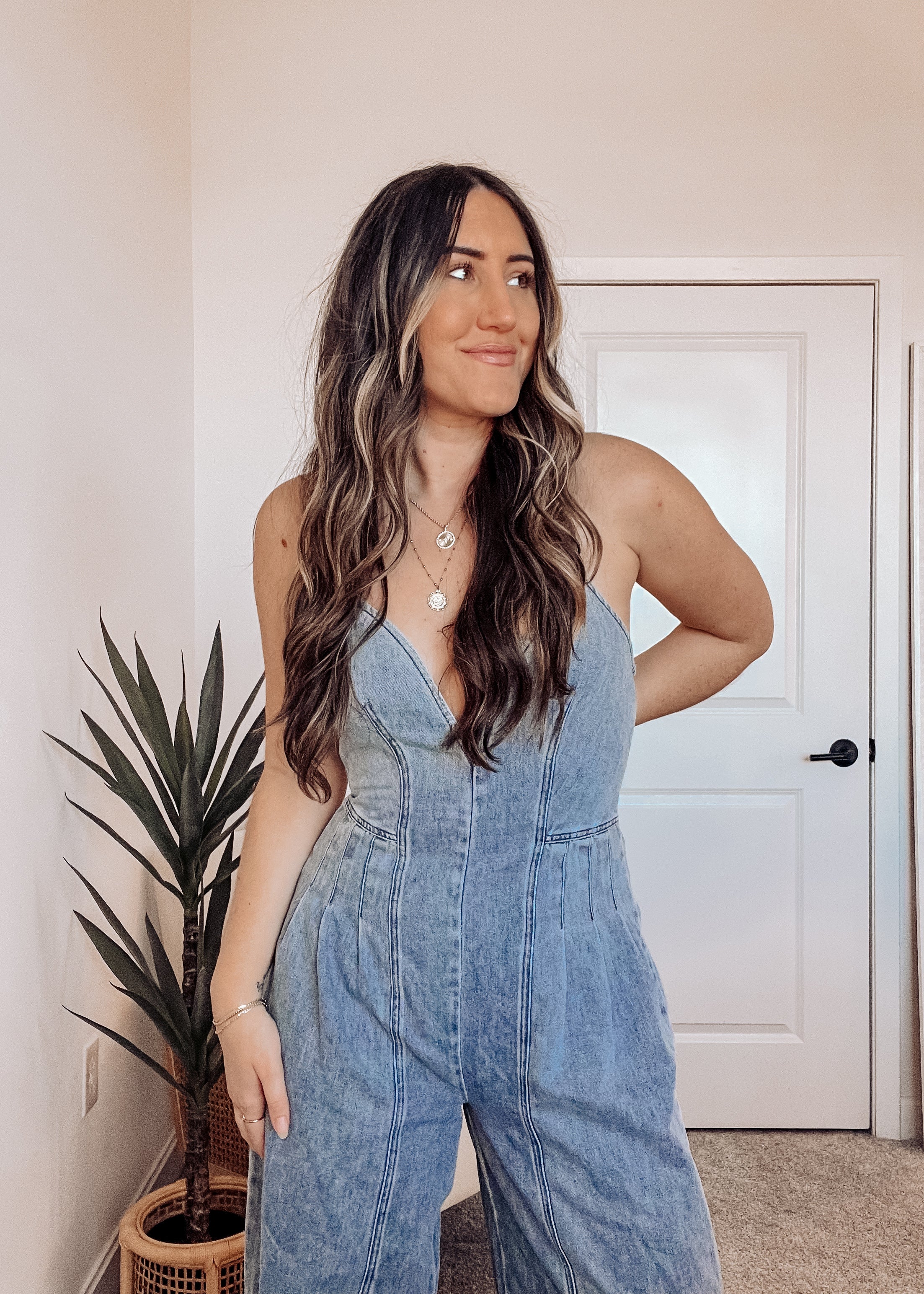 SUNDANCE DENIM JUMPSUIT