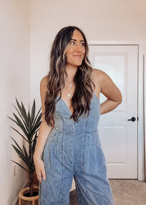 SUNDANCE DENIM JUMPSUIT