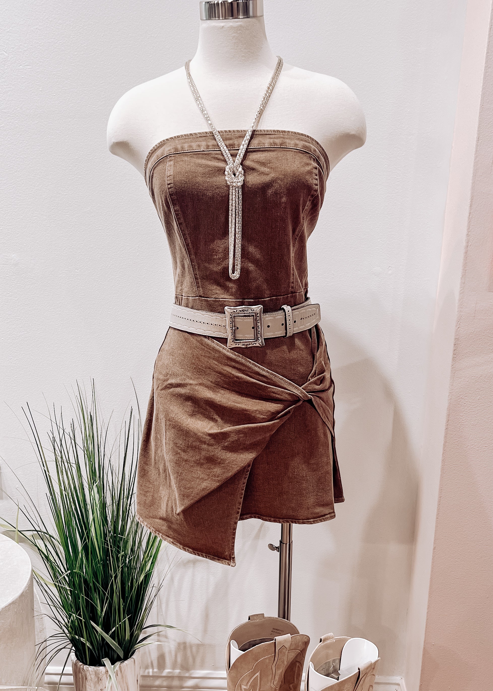LONE STAR BROWN ROMPER