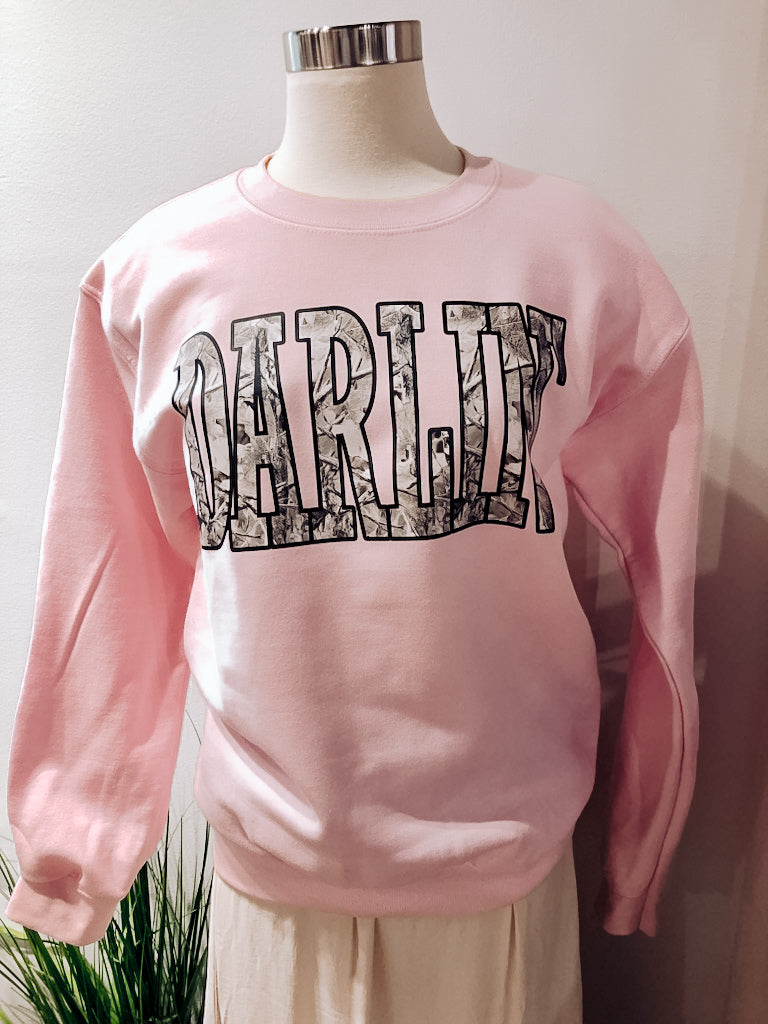 DARLIN' CAMO SWEATSHIRT