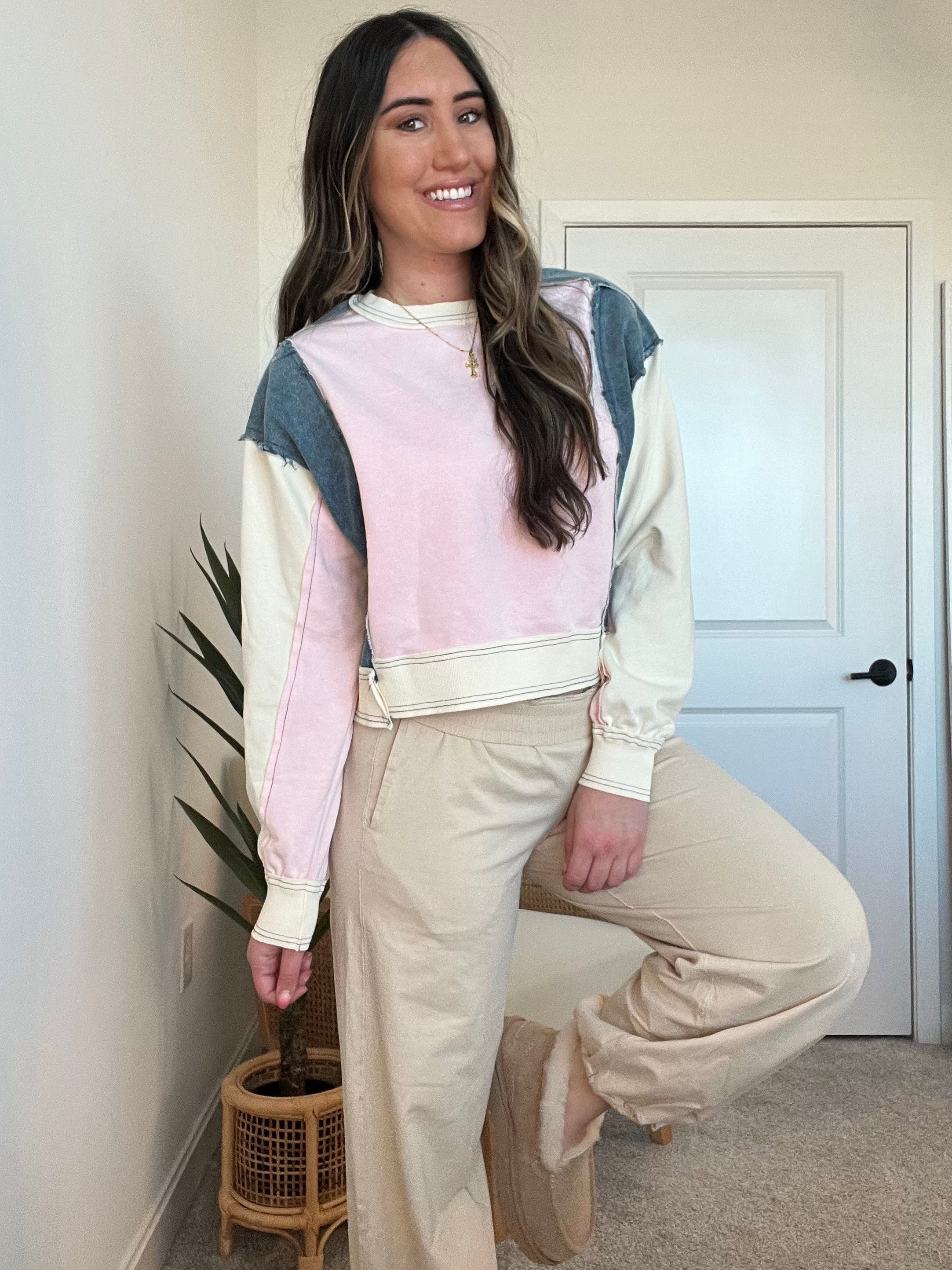 BLUSHLINE DENIM TOP