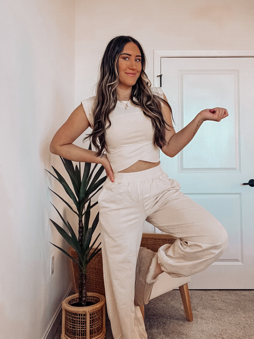 SUNDAY DREAMER TOP ONLY - TAN