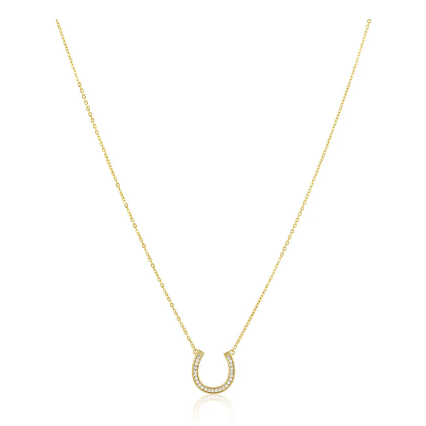SERENDIPITY HORSESHOE NECKLACE - GOLD