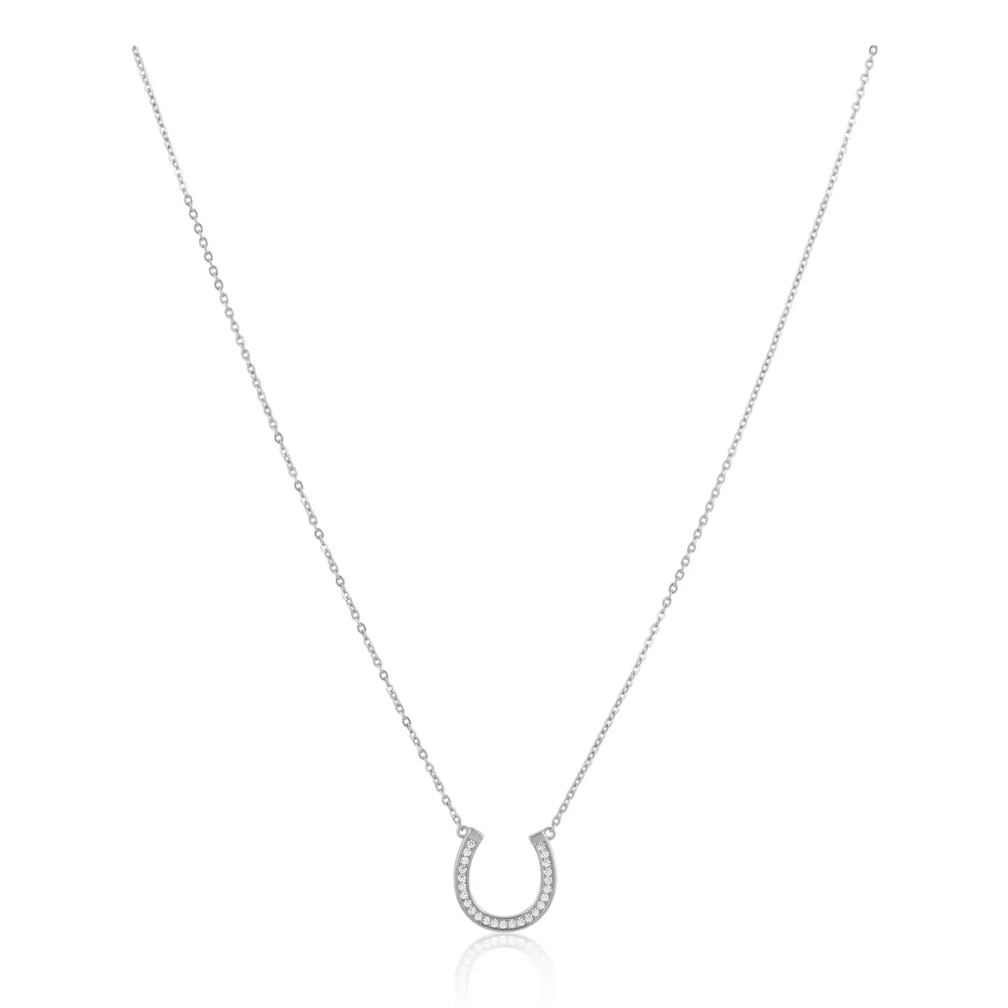 SERENDIPITY HORSESHOE NECKLACE - SILVER