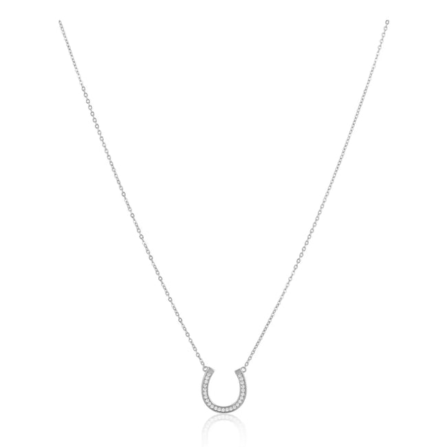 SERENDIPITY HORSESHOE NECKLACE - SILVER